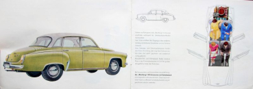 Wartburg 1000 Modelprogram 1960 Carbrochure (7398)